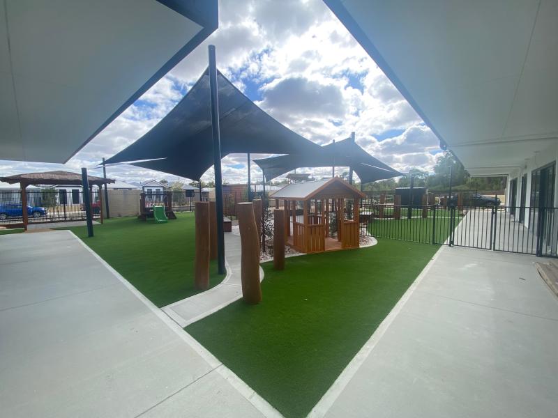 Genius Lakelands Playground Grass Footpath and Cubby